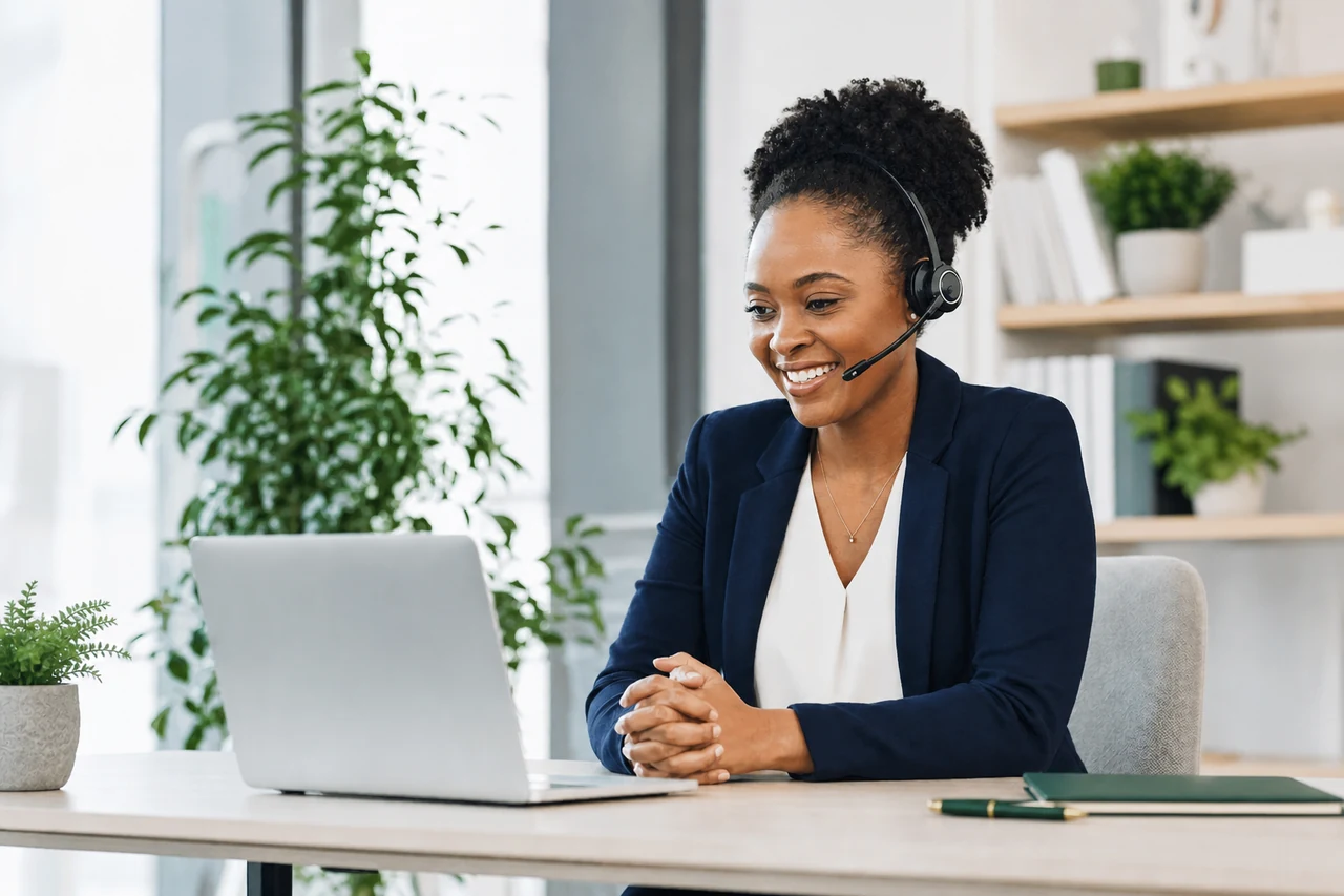 Customer support agent ready to help